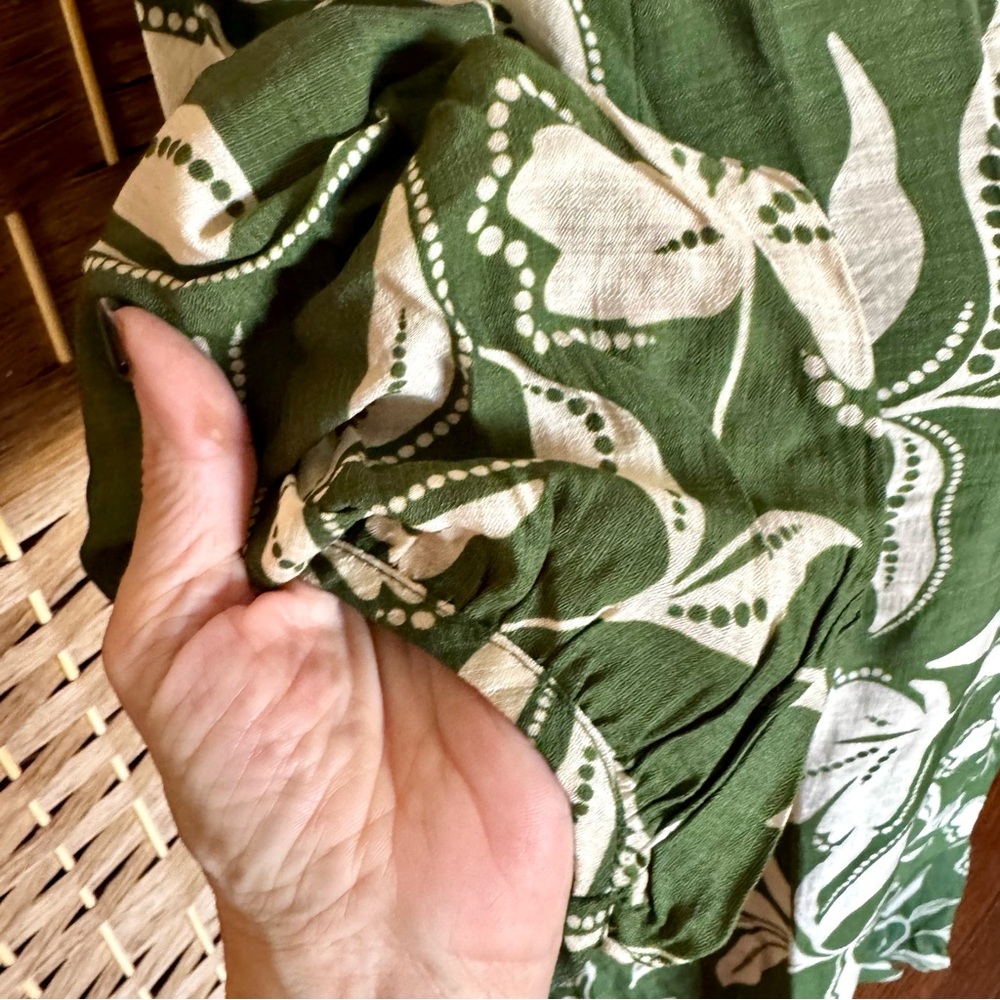 NWT London Times green & cream shift dress M - Picture 5 of 15